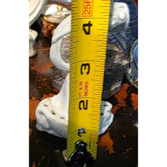 Vintage Flower Frog Ceramic Nude Woman Figurine 4.5" Off-White Glossy Art Deco - Picture 10 of 12